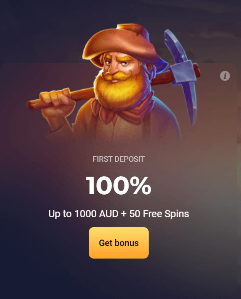 100% up to 1,666 AUD + 100 free spins